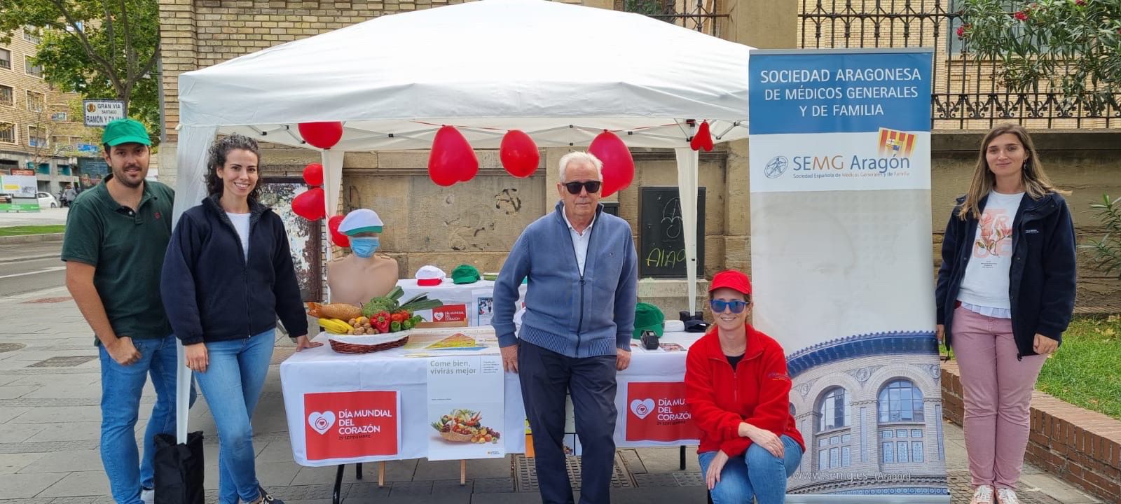 SEMG Aragón sale a la calle a concienciar a la ciudadanía por el día mundial del corazón 2022